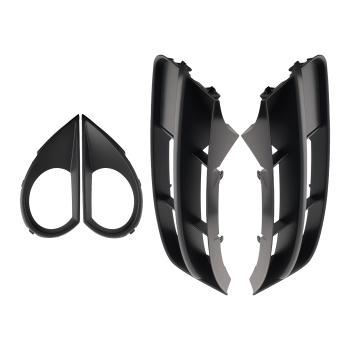 4PCS Front Bumper Fog Light Cover compatible for Audi Q7 2010-2015 4L0807681B 4L0807682B