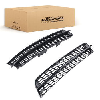 Left Right Front Bumper Fog Lamp Grille Cover compatible for Audi Q7 Elite Sport 2010-2015