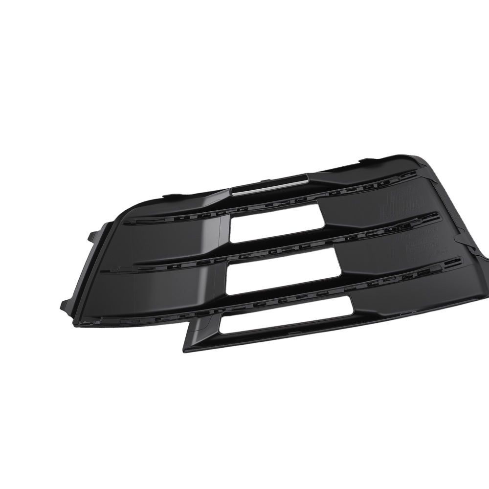 Pair Front Bumper Lower Fog Light Grille Cover compatible for Audi Q7 S-Line 2016-2019