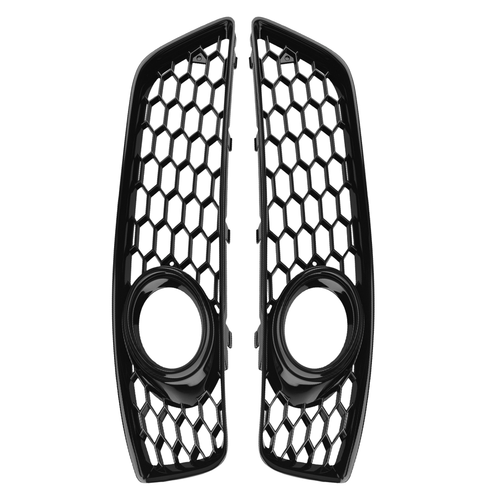 Left Right Front Bumper Fog Lamp Grille Cover compatible for Audi A3 8P 2009-2013