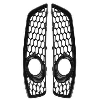 Left Right Front Bumper Fog Lamp Grille Cover compatible for Audi A3 8P 2009-2013