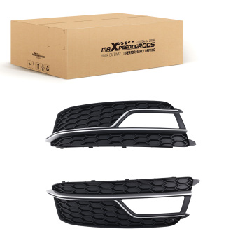 Left Right Front Bumper Fog Grille Cover compatible for Audi A5 S-Line S5 13-16 8T0807681K
