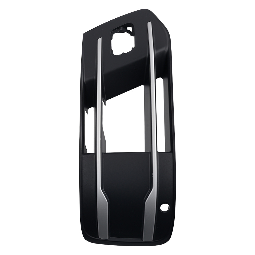 Left＆Right Front Bumper Fog Lamp Grille Cover Set compatible for Audi Q7 2016-2019 Chrome