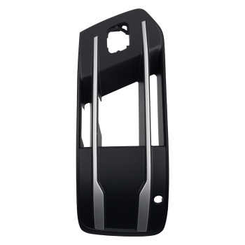 Left＆Right Front Bumper Fog Lamp Grille Cover Set compatible for Audi Q7 2016-2019 Chrome