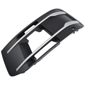 Left＆Right Front Bumper Fog Lamp Grille Cover Set compatible for Audi Q7 2016-2019 Chrome