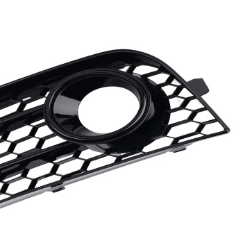Pair Front Bumper Fog Lamp Grille Cover compatible for Audi A1 8X 1.2 1.4 TFSI 2010-2014