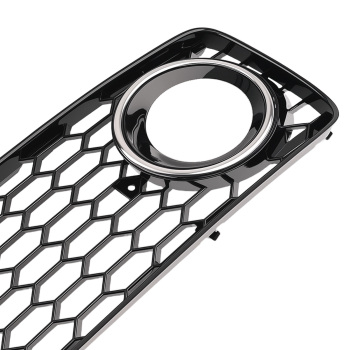 Pair Front Bumper Fog Lamp Grille Cover compatible for Audi A5 S-Line S5 B8 RS5 2008-2012