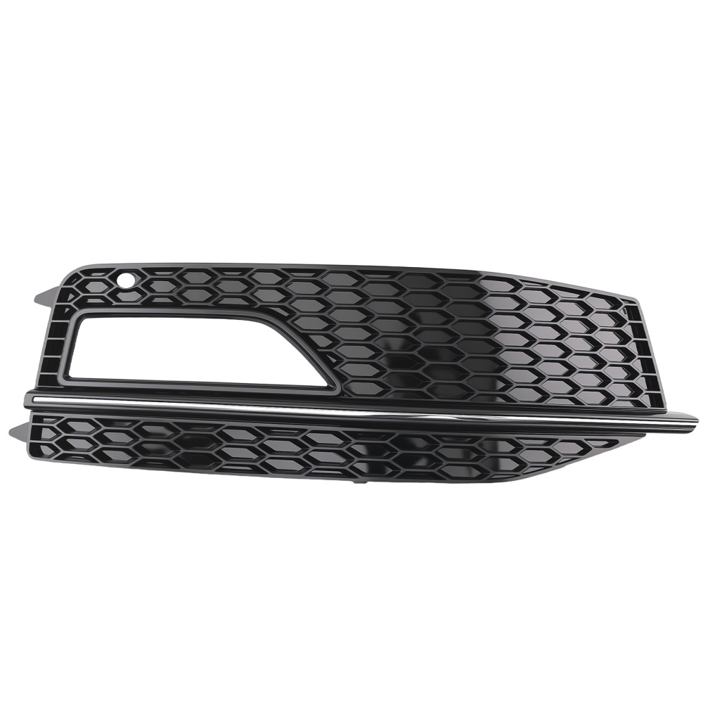 Pair Front Bumper Fog Light Grille Cover compatible for Audi A4 Sport 2013-2016 8K0807681L