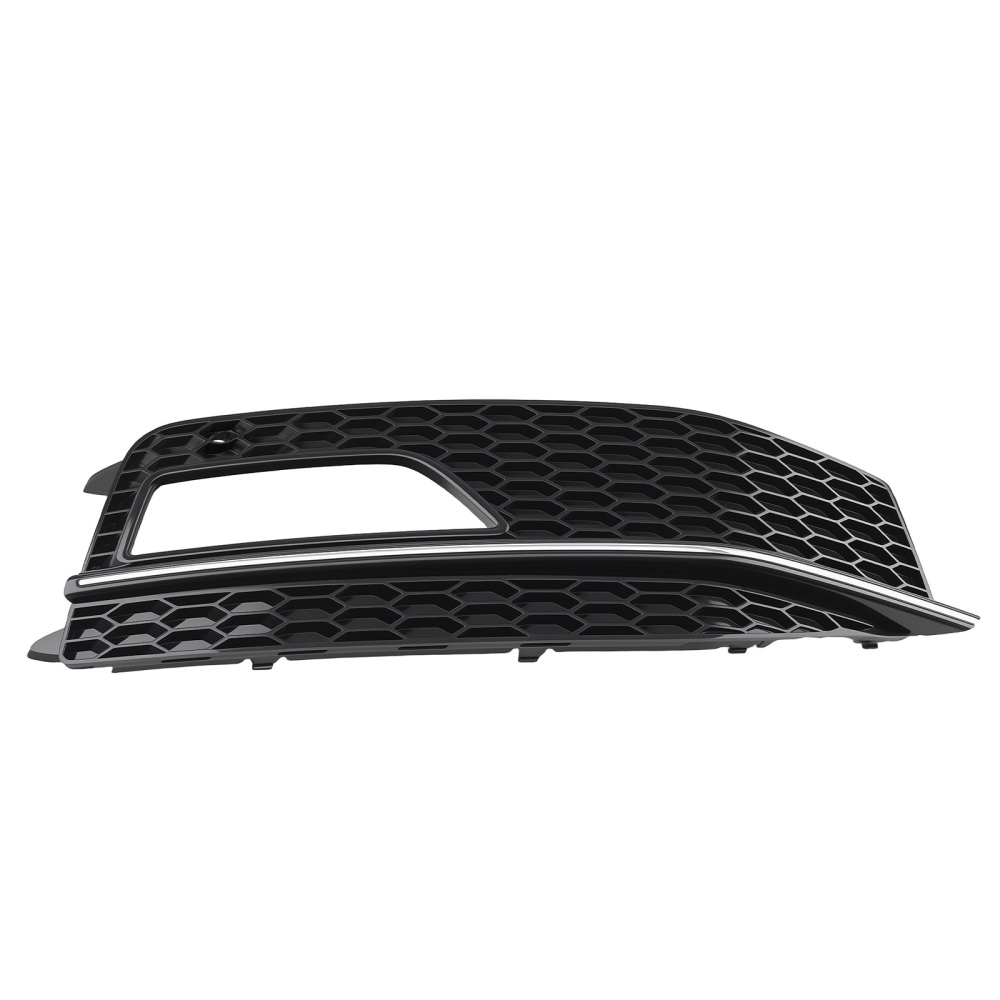 Pair Front Bumper Fog Light Grille Cover compatible for Audi A4 Sport 2013-2016 8K0807681L