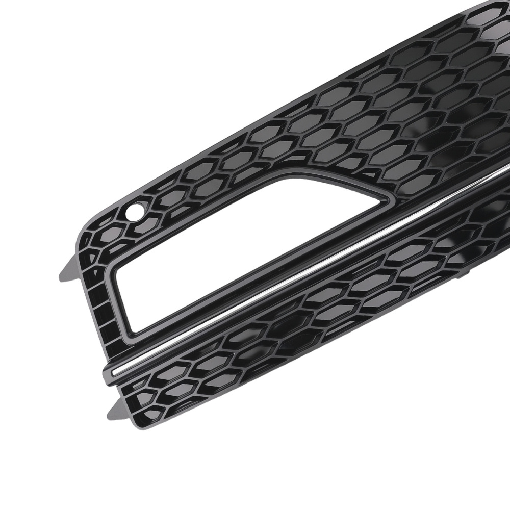 Pair Front Bumper Fog Light Grille Cover compatible for Audi A4 Sport 2013-2016 8K0807681L