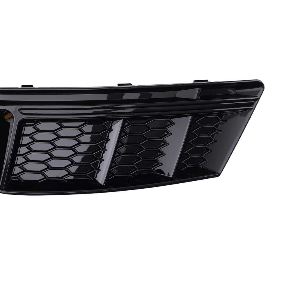 Pair Front Bumper Fog Grille Cover compatible for Audi A4 B9 Standard 2016-2018 8W0807682R
