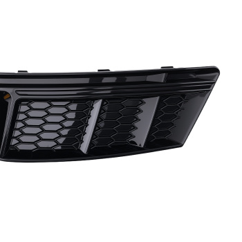 Pair Front Bumper Fog Grille Cover compatible for Audi A4 B9 Standard 2016-2018 8W0807682R