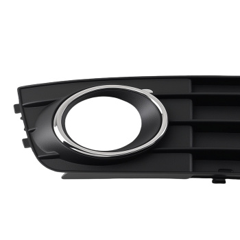 Front Bumper Fog Grille Cover compatible for Audi A4 B8 2009-2012 8KD80768101C 8KD80768201C