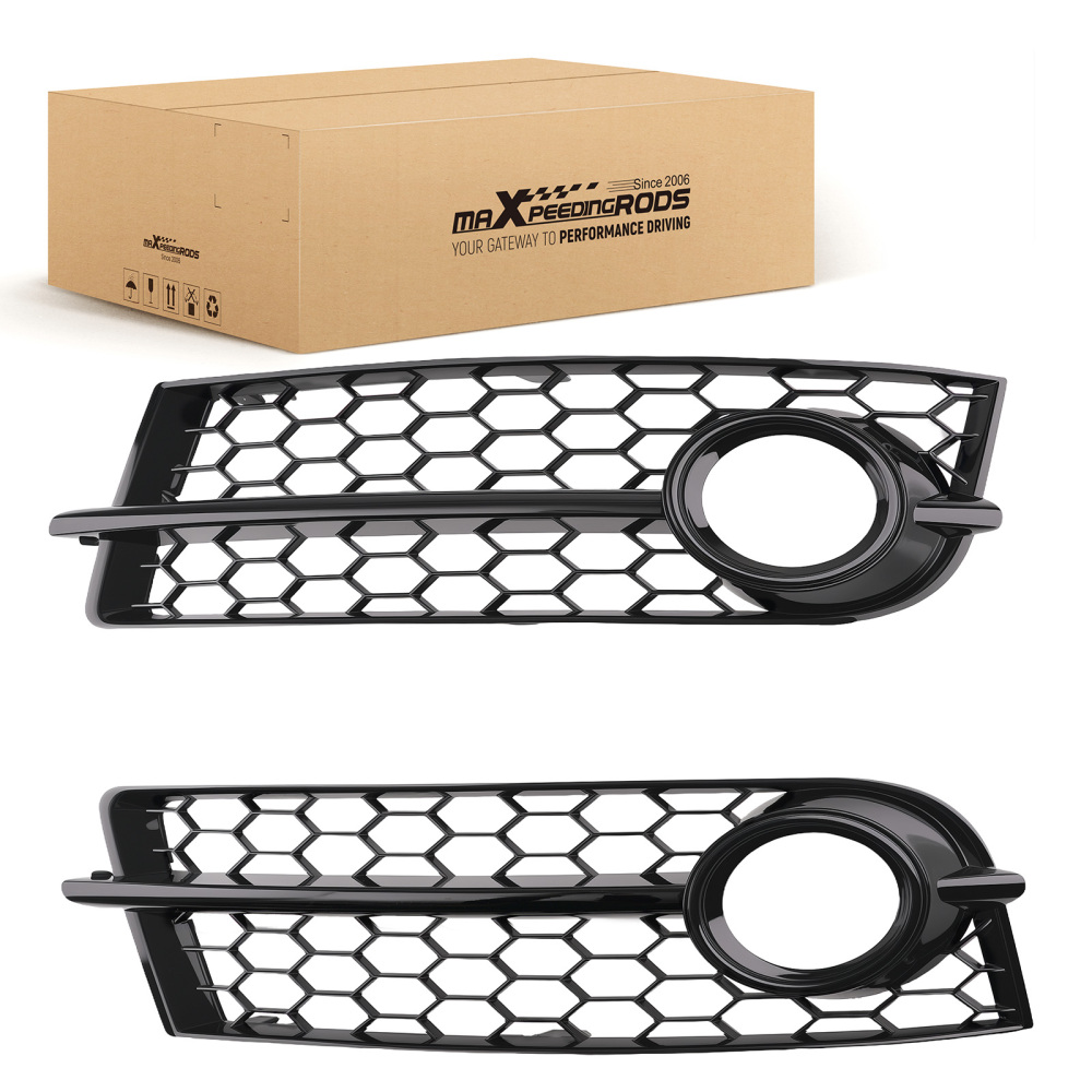 Left Right Front Bumper Fog Light Grille Cover compatible for Audi TT 8J 06-14 8J080768201C