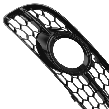 Left Right Front Bumper Fog Light Grille Cover compatible for Audi A4 B7 S-Line 2005-2008