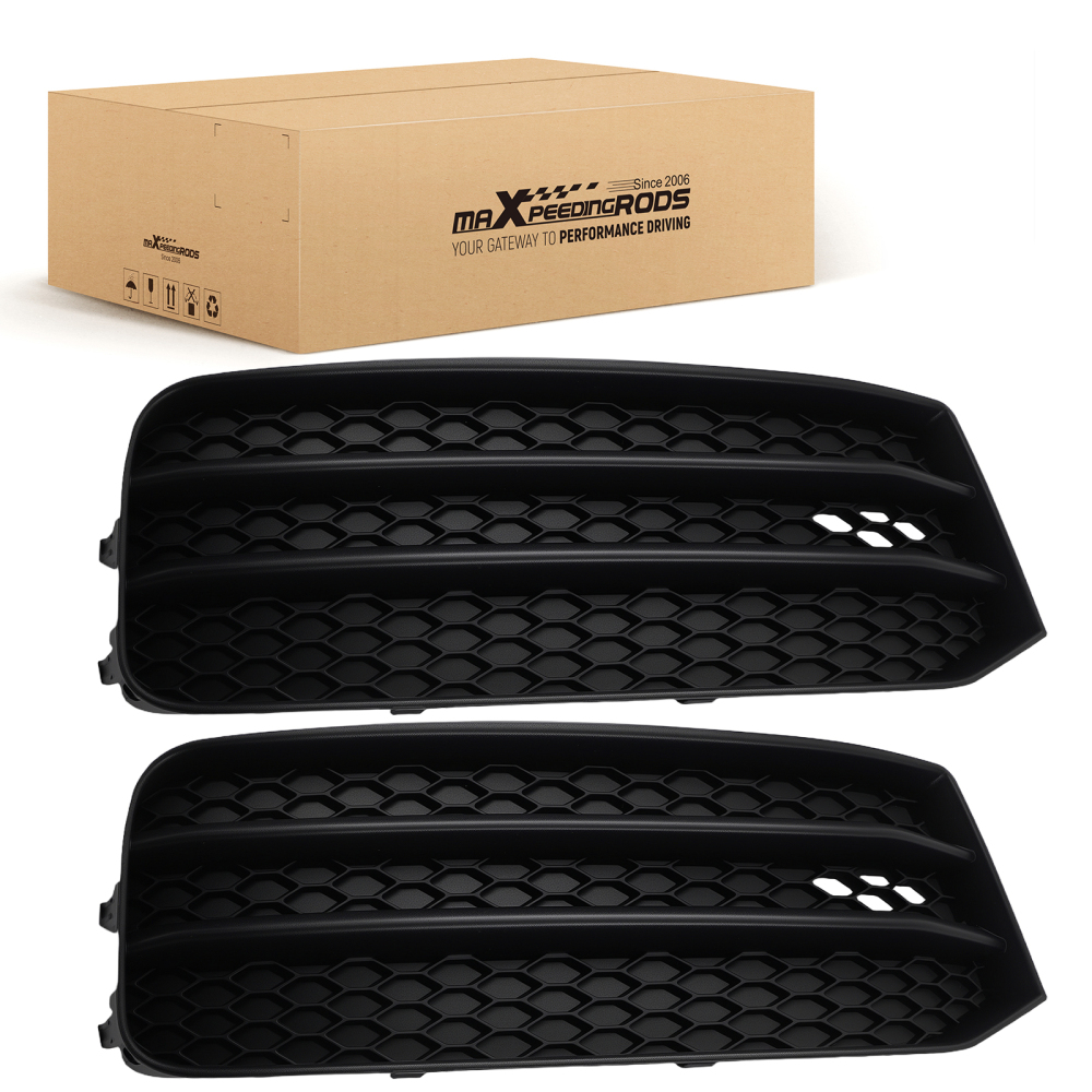 Left Right Fog Lamp Grille Cover compatible for Audi A1 2015-2018 8XA807681B 8XA807682B