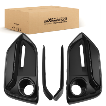 Left Right Front Bumper Fog Cover Trim compatible for Honda Civic Hatchback 2017-2021
