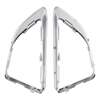 Pair Front Chrome Fog Lamp Grille Cover compatible for Ford Fusion 2010-2012 AE5Z17E811F
