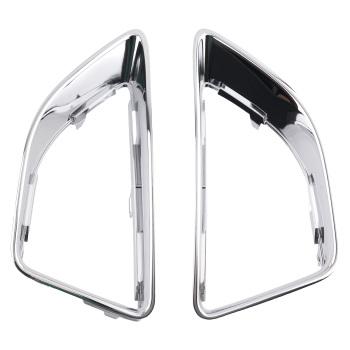 Pair Front Chrome Fog Lamp Grille Cover compatible for Ford Fusion 2010-2012 AE5Z17E811F