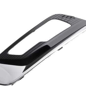 Pair Fog Lamp Grille Chrome Black compatible for Ford Fusion 2.7L V6 DOHC 2017 2018 2019