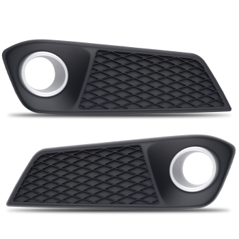 Pair Front Bumper Fog Grille Cover compatible for Acura RDX 2013-2015 AC1039102 AC1038102