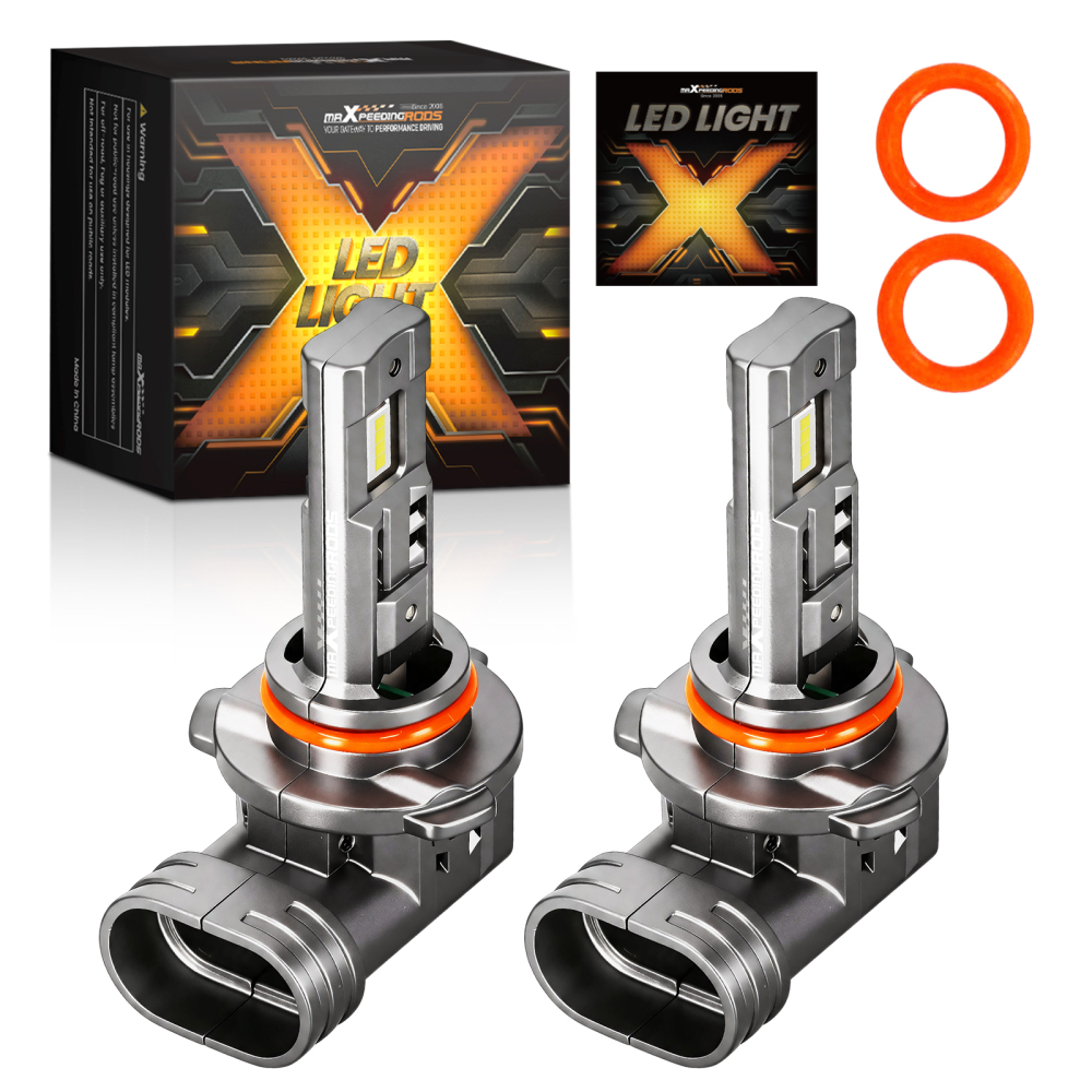 2pcs 9005 LED Headlight High Low Beam Bulbs Kit 6500K compatible for White 1:1 Plug and Play