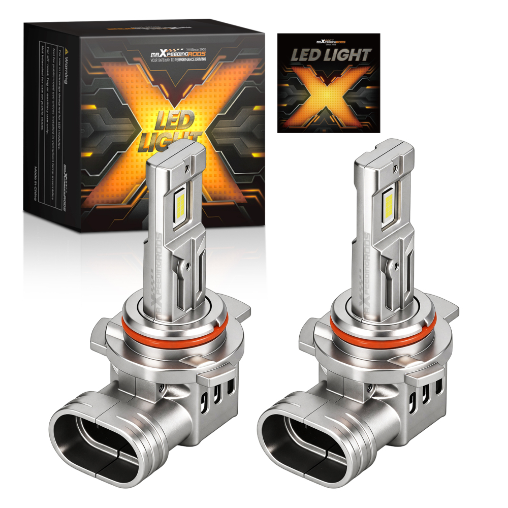 2PCS 9012 HIR2 LED Headlight Kit Bulb Low Beam compatible for White 3800LM Super Bright