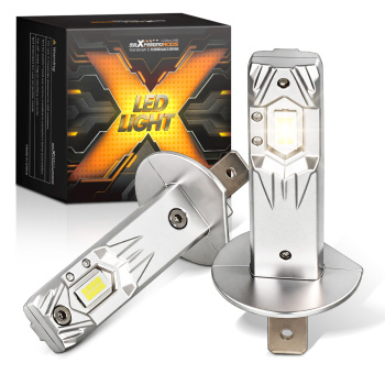 2PCS H1 LED Headlight Super Bright Bulbs Kit 6500K compatible for White High Beam 35W