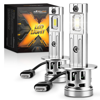 2pcs H1 LED Headlight Bulbs Kit 6500K compatible for White High Beam Light 60000LM Bright