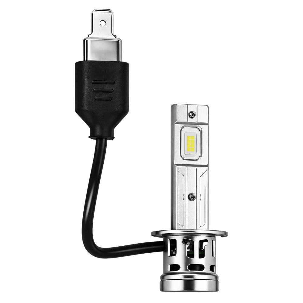 2pcs H1 LED Headlight Bulbs Kit 6500K compatible for White High Beam Light 60000LM Bright