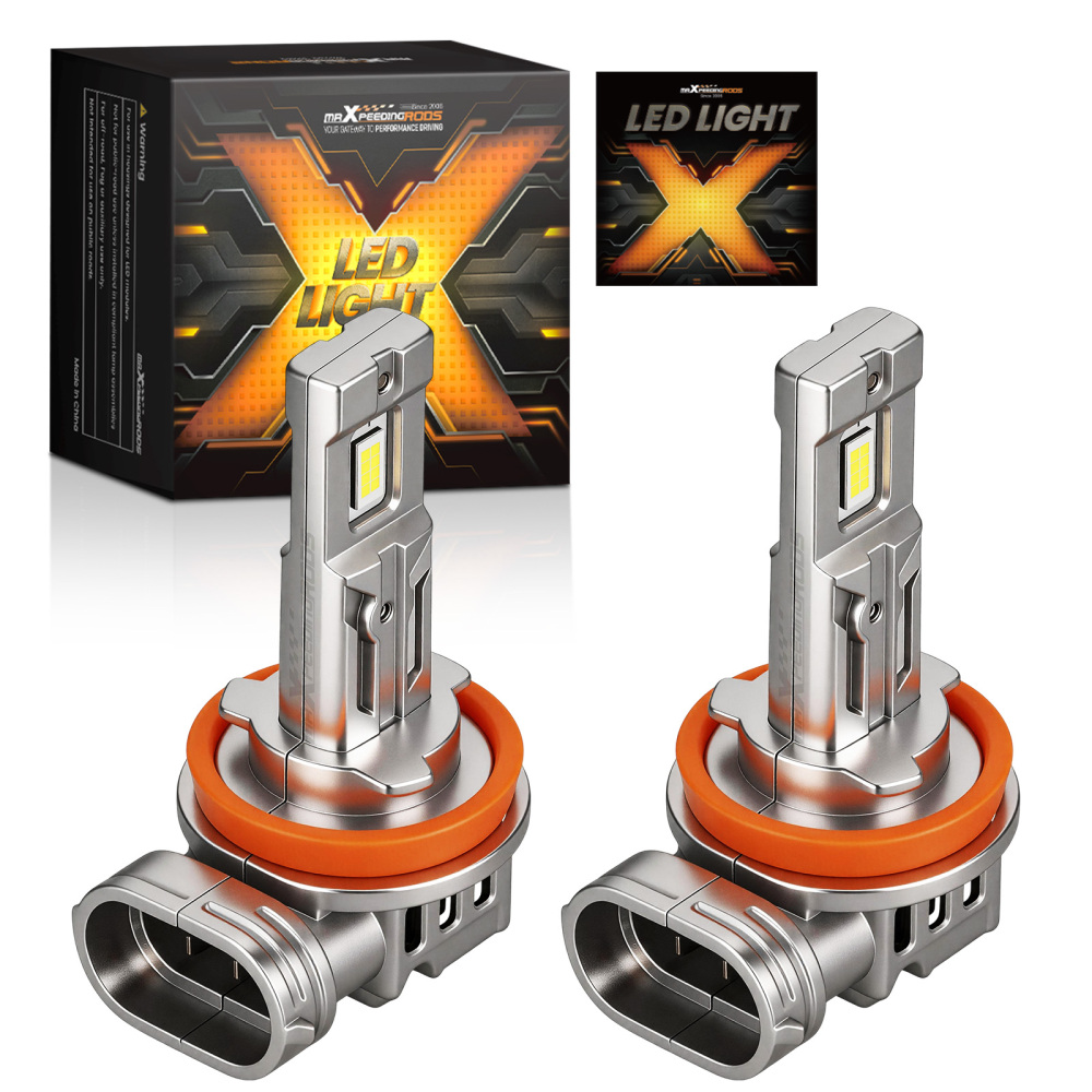 2pcs H11 Light Bulbs H11 LED Headlight Kit Low Beam Super Bright 6500K compatible for White