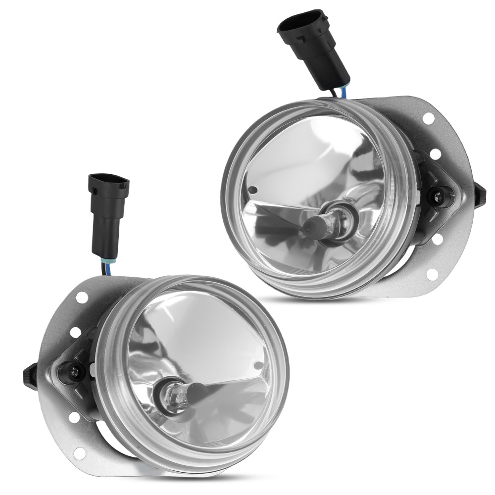 Pair Bumper Fog Lamp compatible for Mercedes-Benz C250/C300 2008-2013 2048202156 2048202256