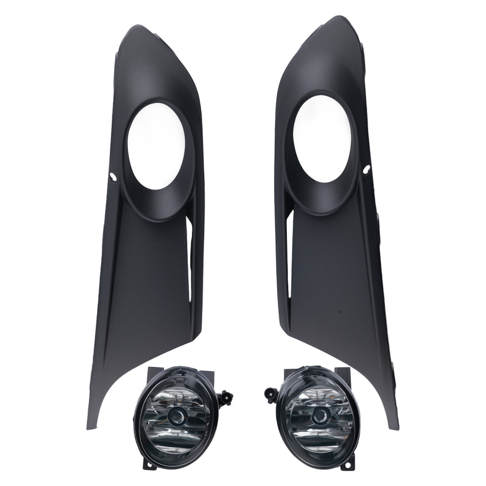 4PCS Front Fog Light Bumper Lamp Cover Bezel compatible for VW Jetta 2011-2014 5K0941699B