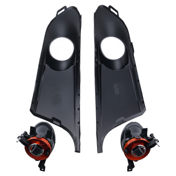 4PCS Front Fog Light Bumper Lamp Cover Bezel compatible for VW Jetta 2011-2014 5K0941699B