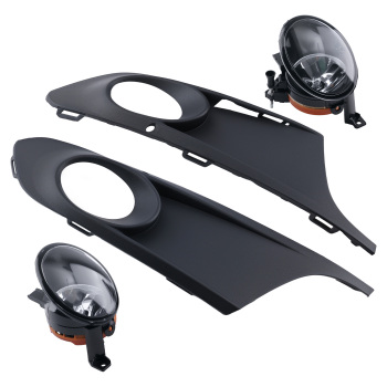 4PCS Front Fog Light Bumper Lamp Cover Bezel compatible for VW Jetta 2011-2014 5K0941699B