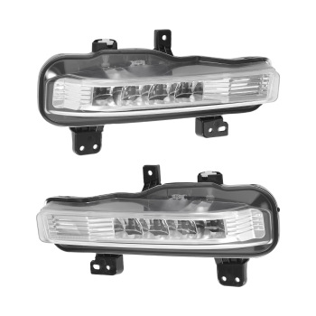Bumper Fog Light LED DRL LampsCover compatible for Ford Explorer 2020-2024 RightLeft Side