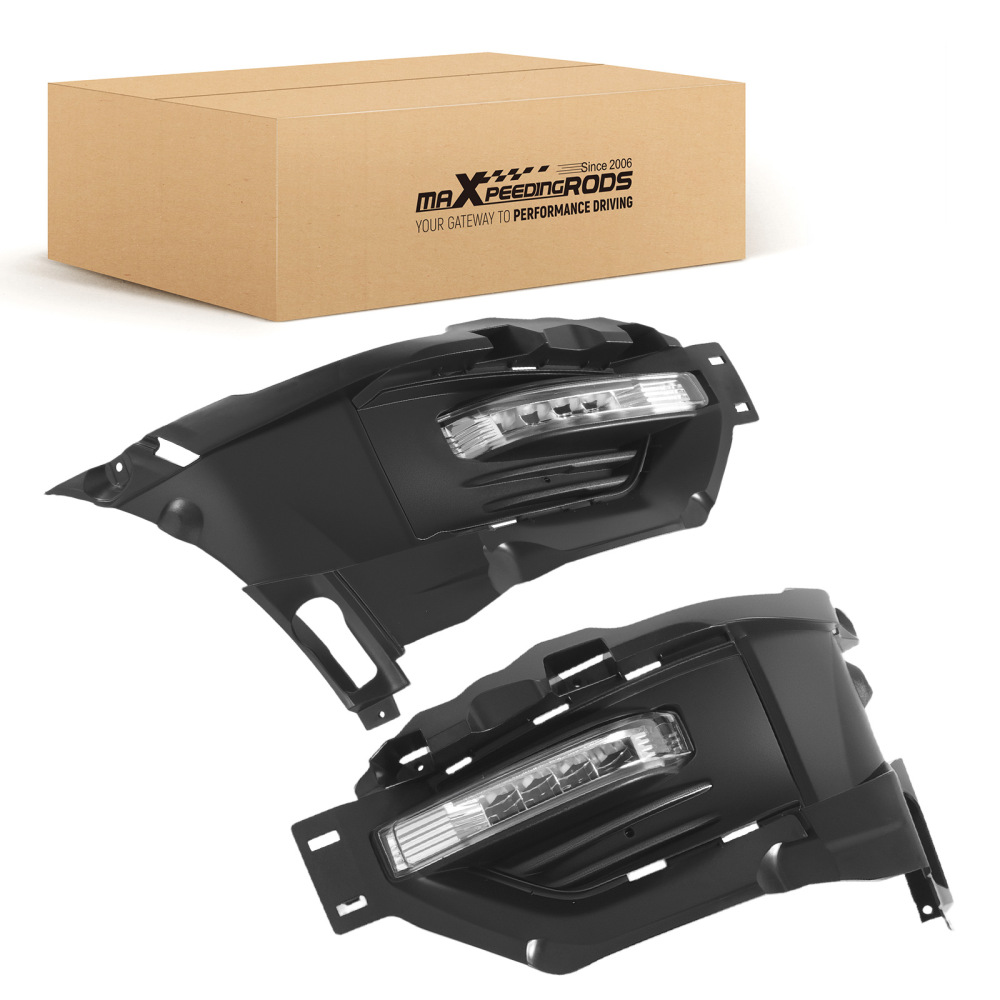 Bumper Fog Light LED DRL LampsCover compatible for Ford Explorer 2020-2024 RightLeft Side