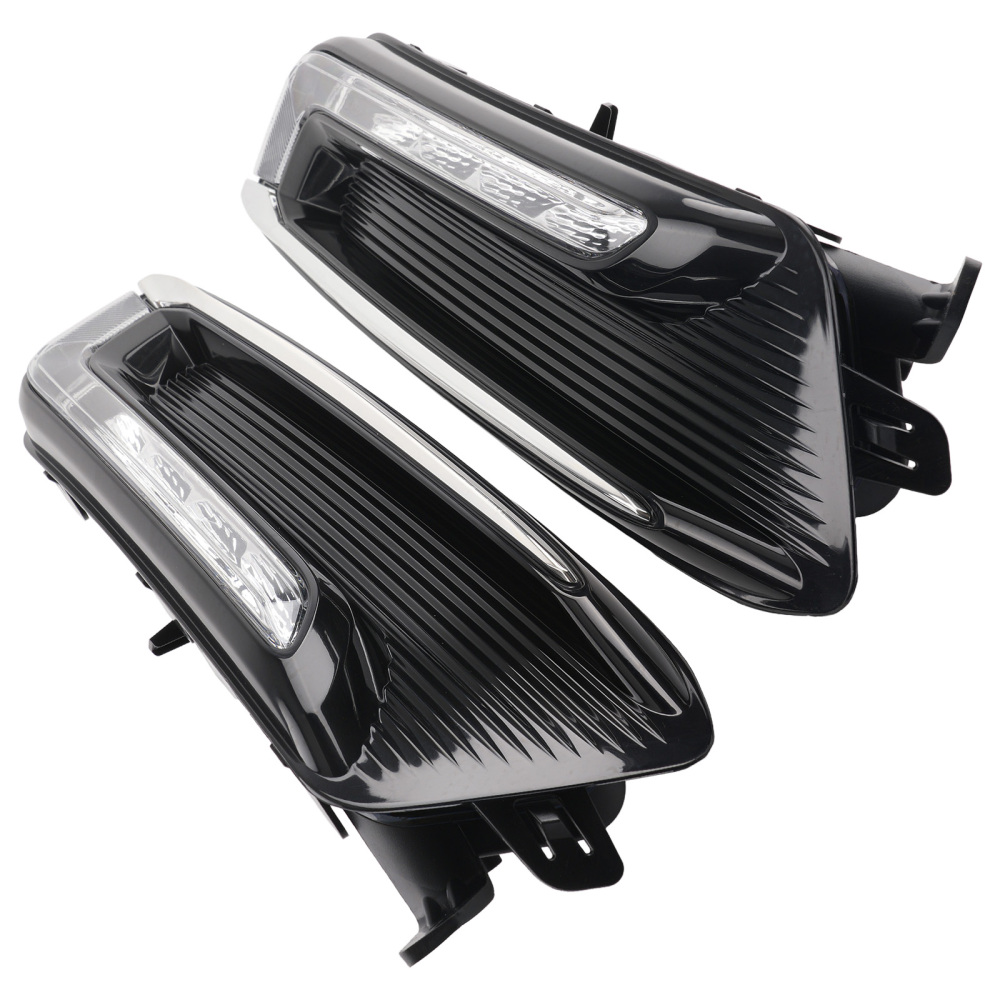 Pair Clear LED Fog Light +Wiring+Switch Kit compatible for Chevrolet Impala 2014-2020