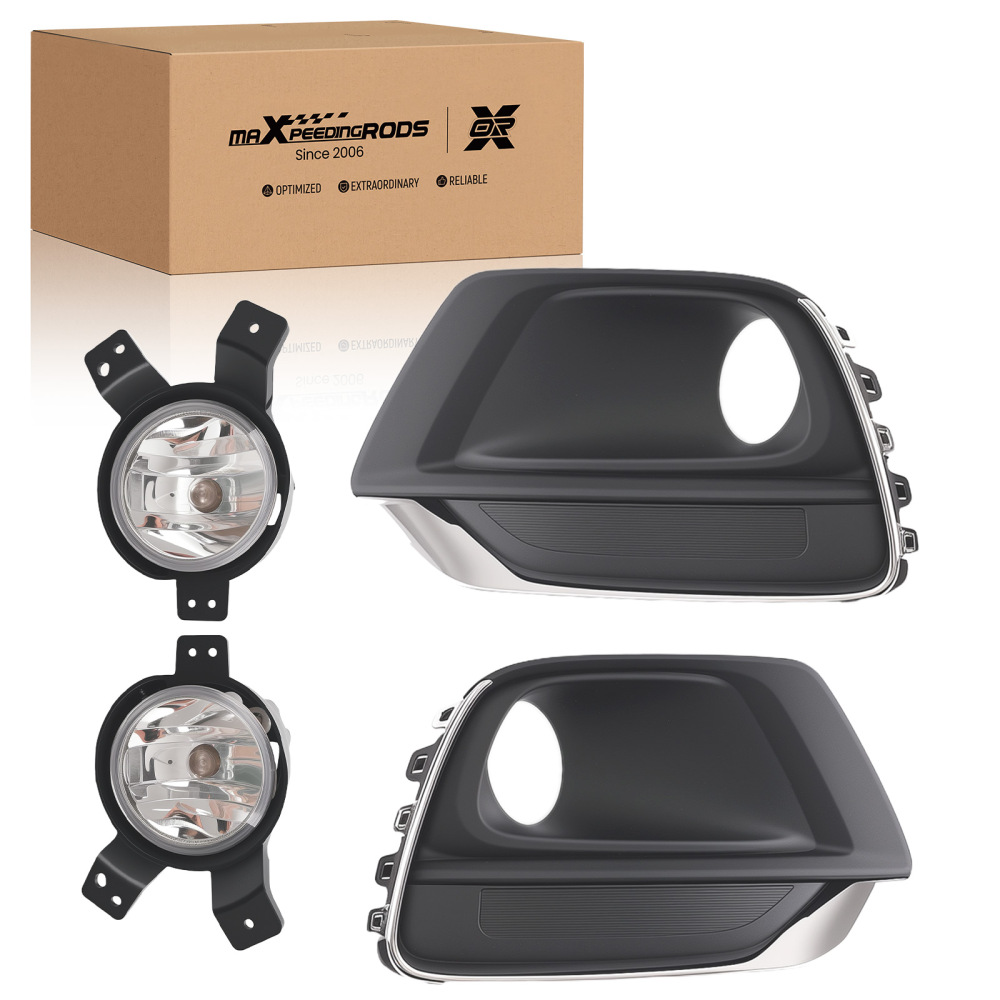 Pair Clear Fog Lights Assembly compatible for Chevrolet Trax 2017 2018 2019 2020 2021 2022