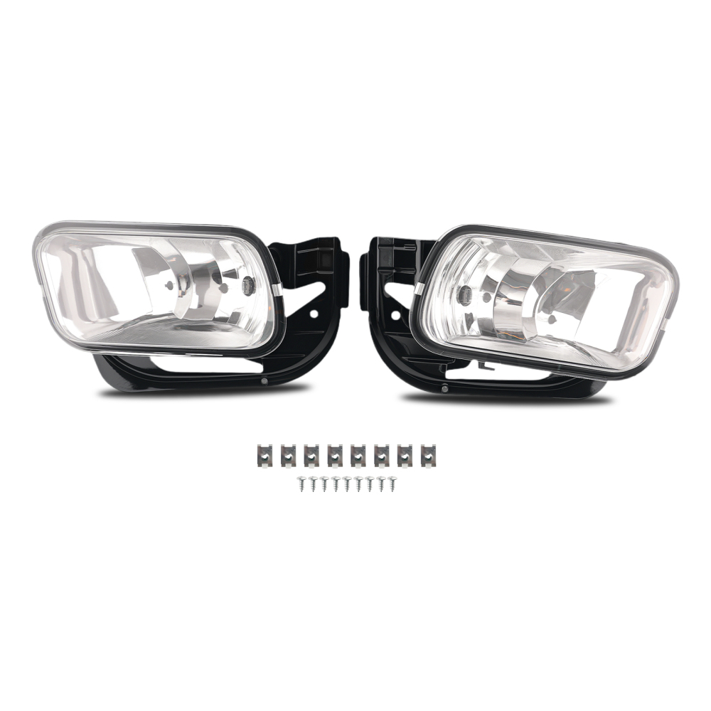 Bumper Fog Lights Driving Lamps w/Bezel compatible for Dodge Ram 1500 2500 3500 2009-2012