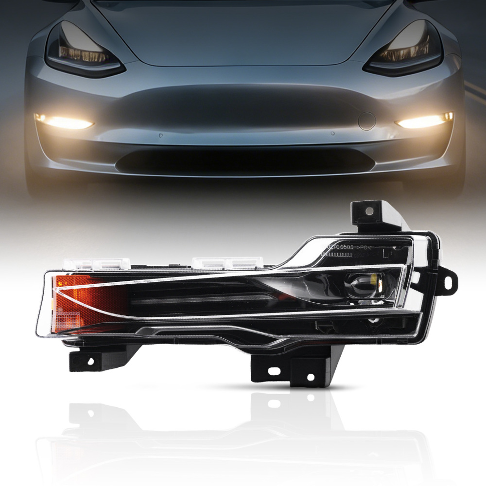 Front Left Side Fog Lamp compatible for Tesla Model 3/Model Y 2017-2023 LED 1077391-00-D
