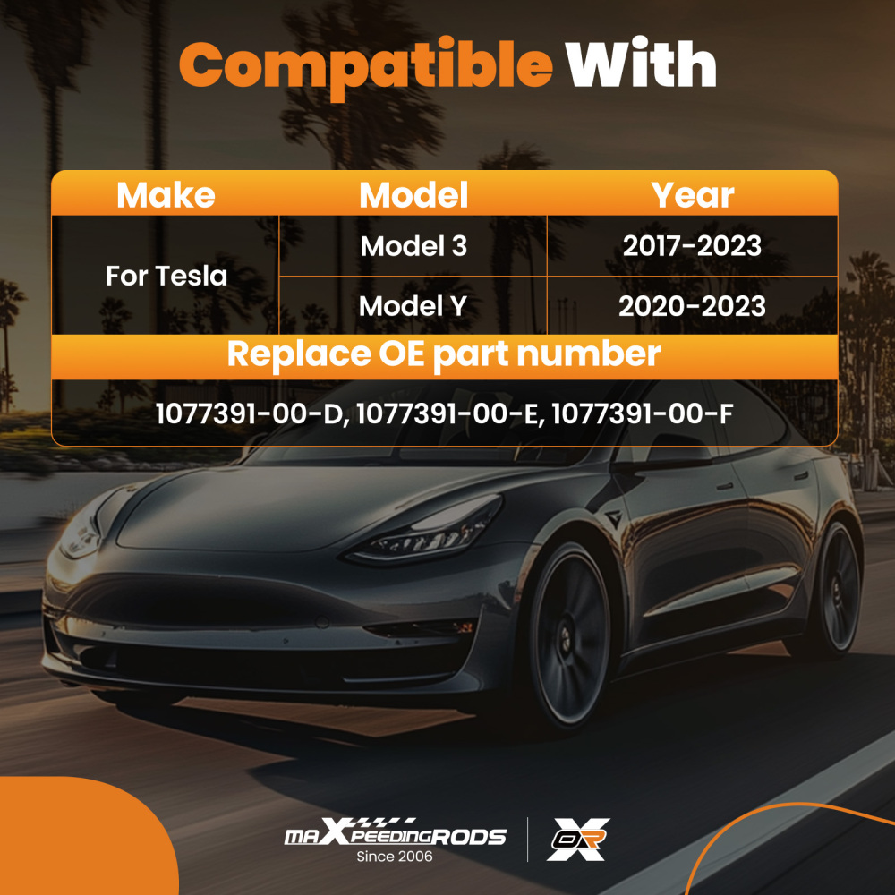 Front Left Side Fog Lamp compatible for Tesla Model 3/Model Y 2017-2023 LED 1077391-00-D