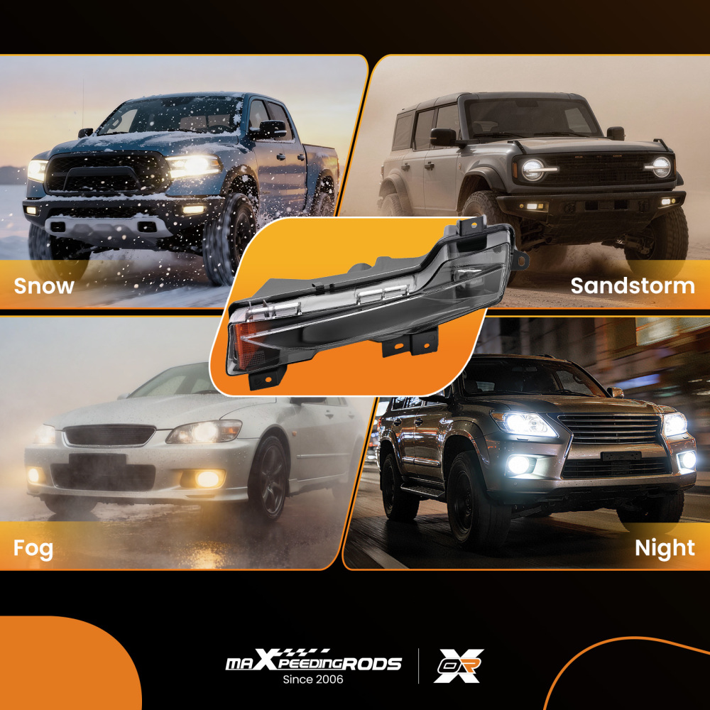 Front Left Side Fog Lamp compatible for Tesla Model 3/Model Y 2017-2023 LED 1077391-00-D