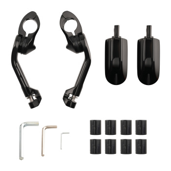 1.25 1 1/4 Highway Foot Pegs compatible for Harley Touring Road King Street Glide