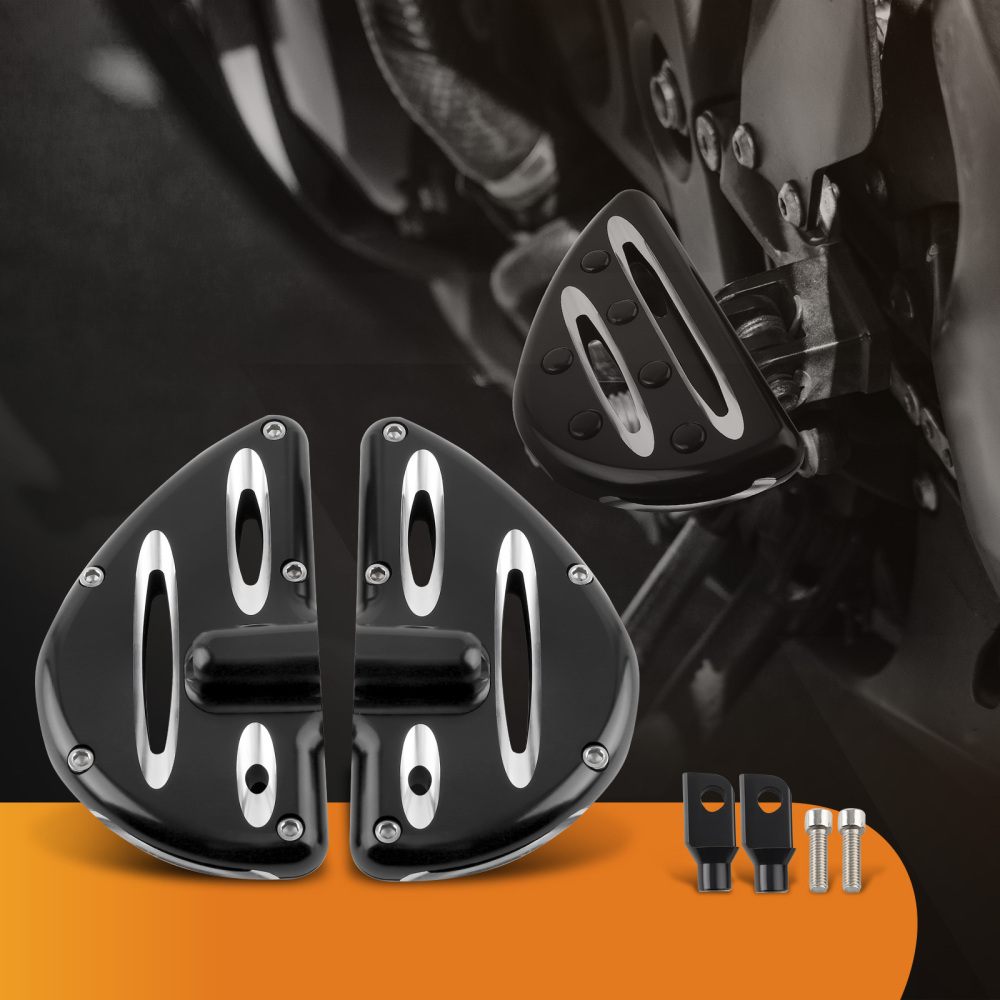 CNC Cut Male Mount Foot Pegs Rear Footrest Pedalfor compatible for Harley Touring