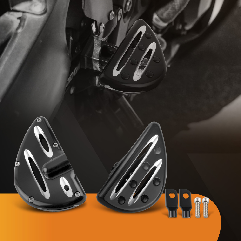 CNC Cut Male Mount Foot Pegs Rear Footrest Pedalfor compatible for Harley Touring