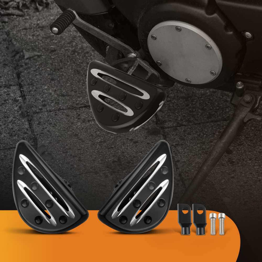 CNC Cut Male Mount Foot Pegs Rear Footrest Pedalfor compatible for Harley Touring