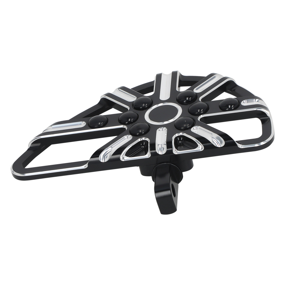 Black Floorboard Foot Pegs Male Mount Footboard compatible for harley Touring Electra Glide