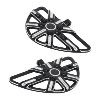 Black Floorboard Foot Pegs Male Mount Footboard compatible for harley Touring Electra Glide