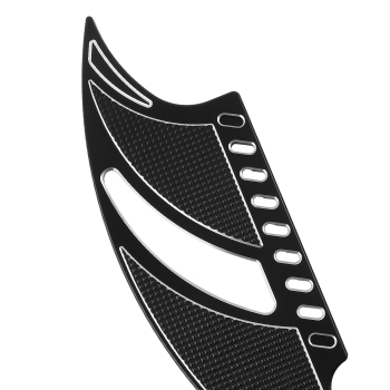 Black CNC Driver Floorboards Foot Pegs For SoftailTouring Road Dyna